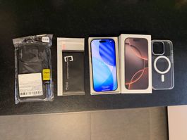 iPhone 16 Pro 256GB Desert Titanium, guter Zustand, Akku 92%