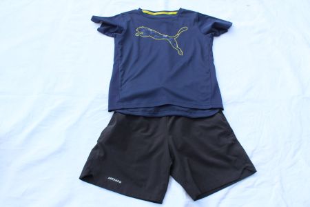 Sportset 122 Puma Shirt und Artengo Hose
