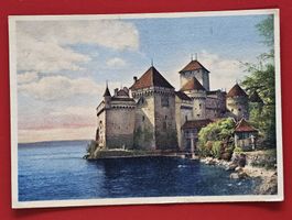 AK CHAT. CHILLON TERRITET LANDSCHAFT 288 LONDON ENGLAND 1948