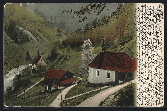Cartoline postali: AK Flüeli-Ranft, Dorfpartie – Usato da Berlin venduto da bartko-reher