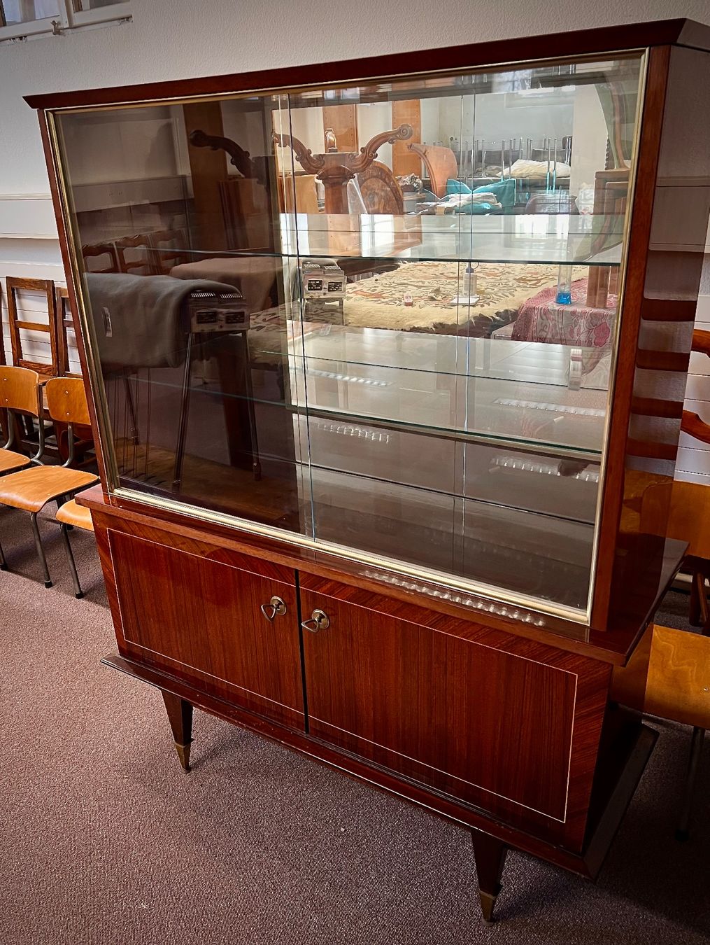 Vetrine: Art Deco Vitrine aus Palisanderfurnier – Usato da Tecknau venduto da smoothtentacles