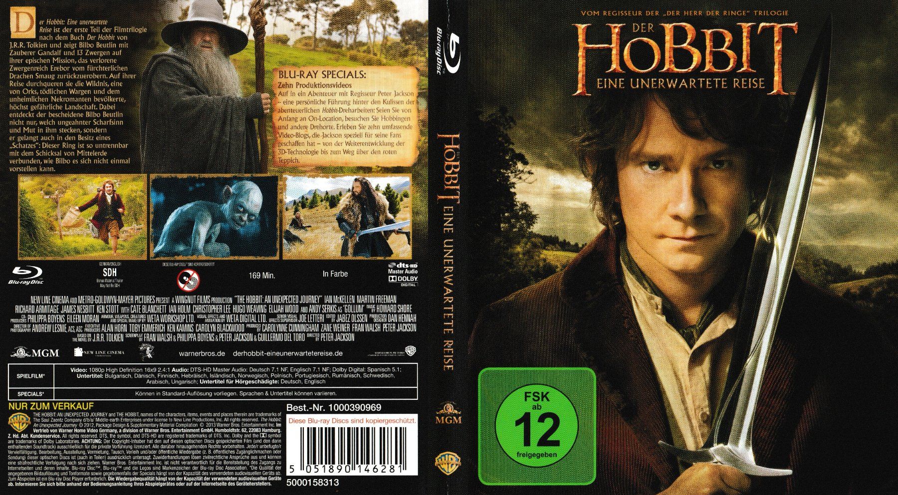 Alle DVDs: Blu-Ray - Der Hobbit – Eine unerwartete Reise – Gebraucht aus Langnau am Albis von MediaRescuerKeLoX