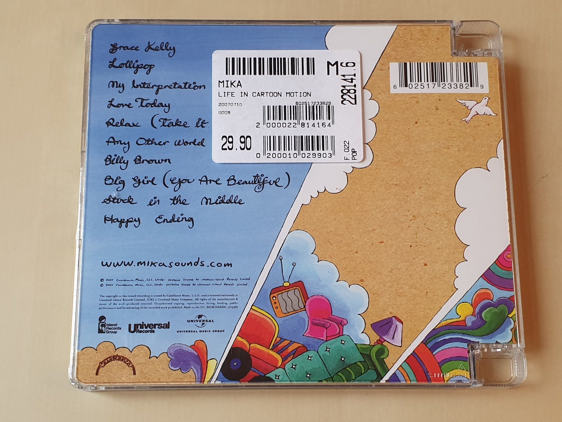 CD: Mika Life in Cartoon Motion – Usato da Stansstad venduto da collectorsshop 1