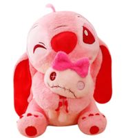 Peluche Stitch rose ANGEL avec zombi  30 cm NEUF