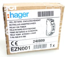 Zeitrelais Hager EZN001 ansprechverzögert 1W 10A Lp.ab 140,-