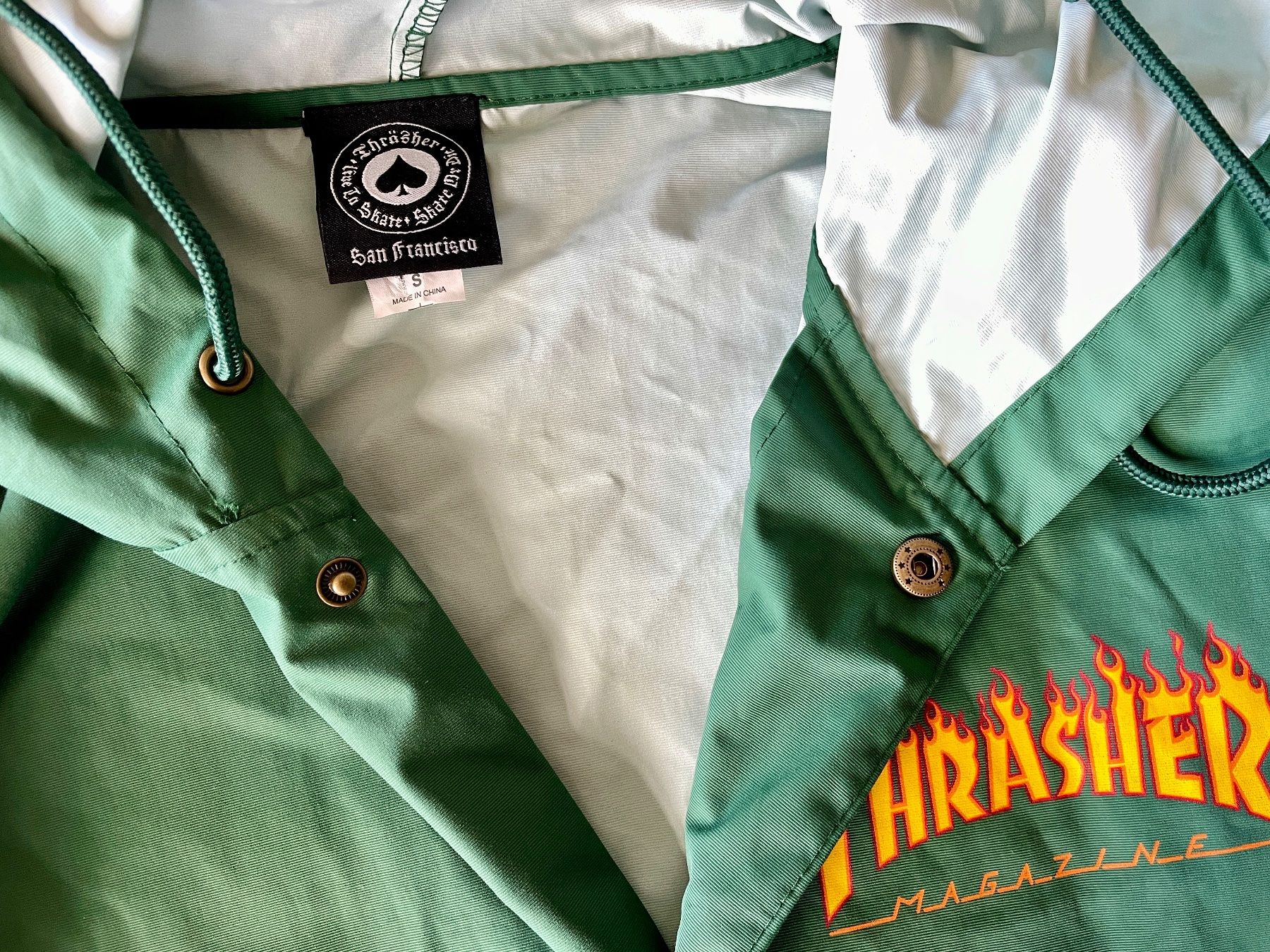 Giacche: Thrasher Coach Jacke Grün - Gr. S – Nuovo (secondo la descrizione) da Zürich venduto da mrsjack 2