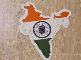 Sticker Aufkleber Indien