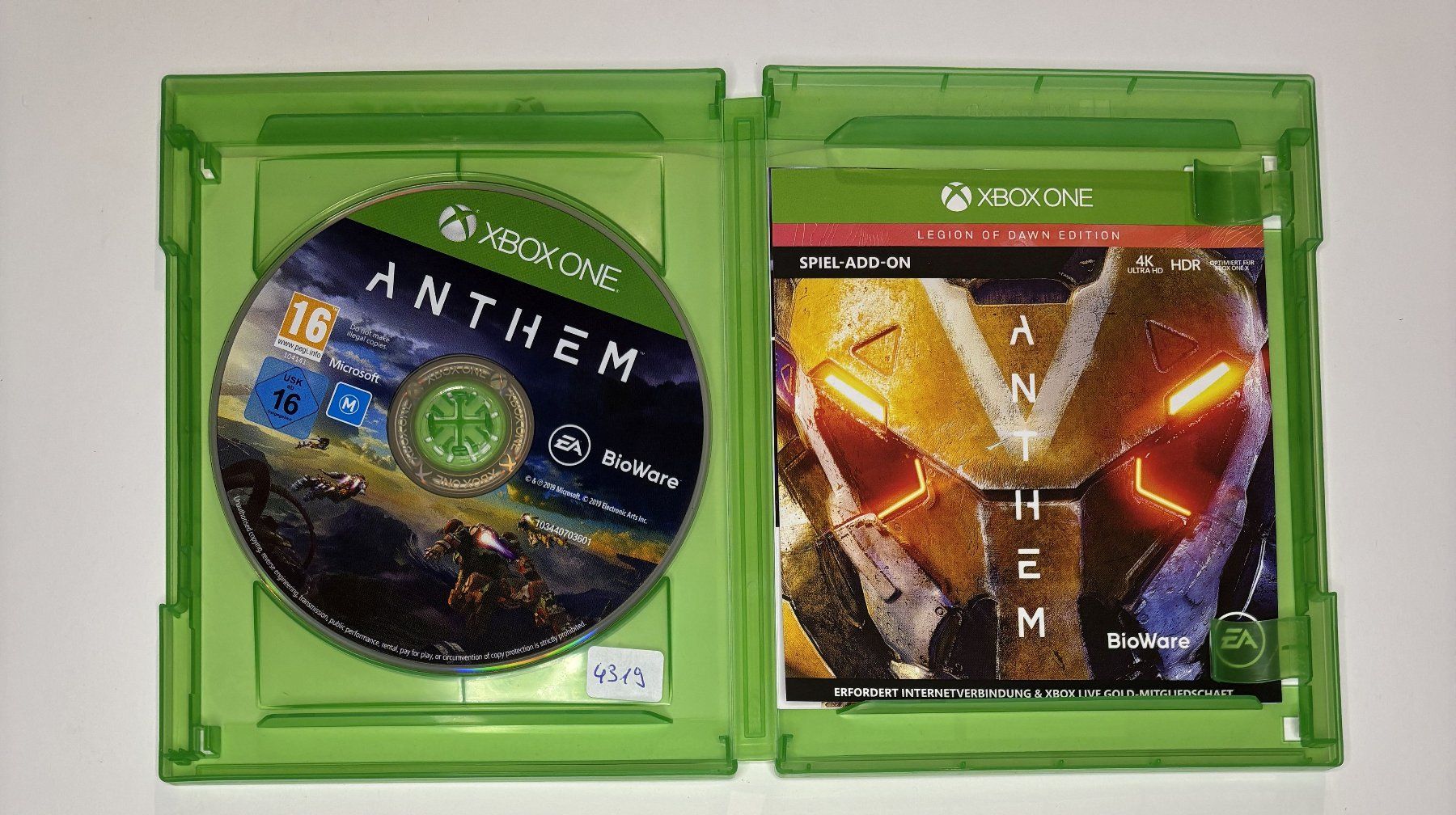 Giochi: XBOX One - Anthem – Usato da Allschwil venduto da Bullach 1