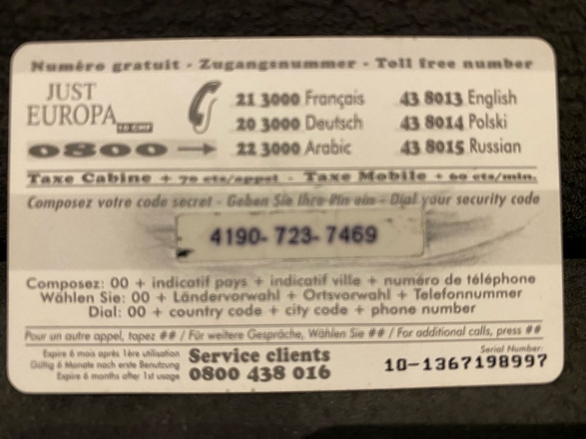 Schede telefoniche: Carte – Usato da Lausanne venduto da babacard10 1