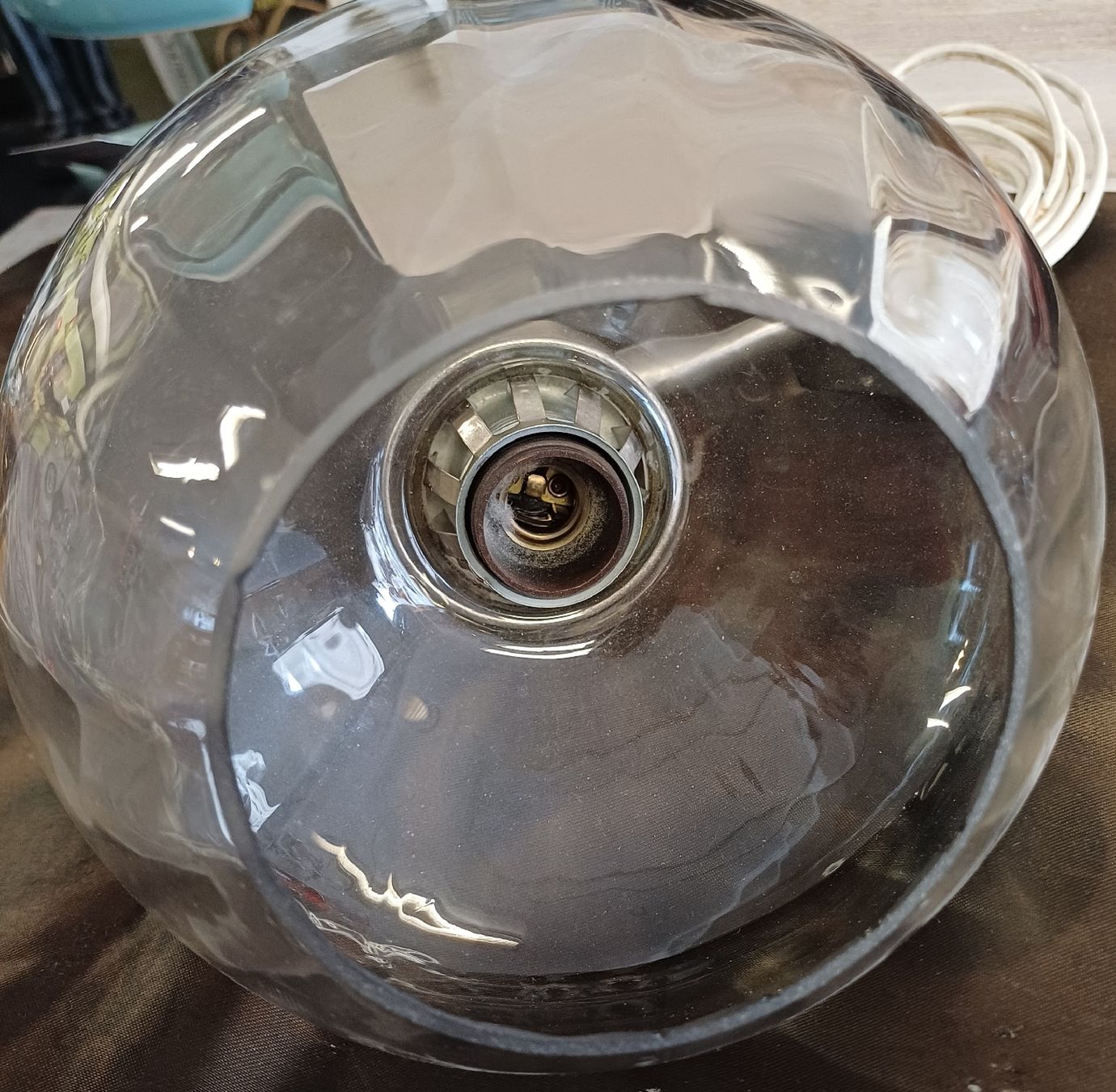 Lampade: vintage Wandlampe mit Glas – Usato da Merenschwand venduto da Brockinell 1