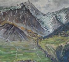 Serge Sédrac  1878-1974 Berg-Landschaft