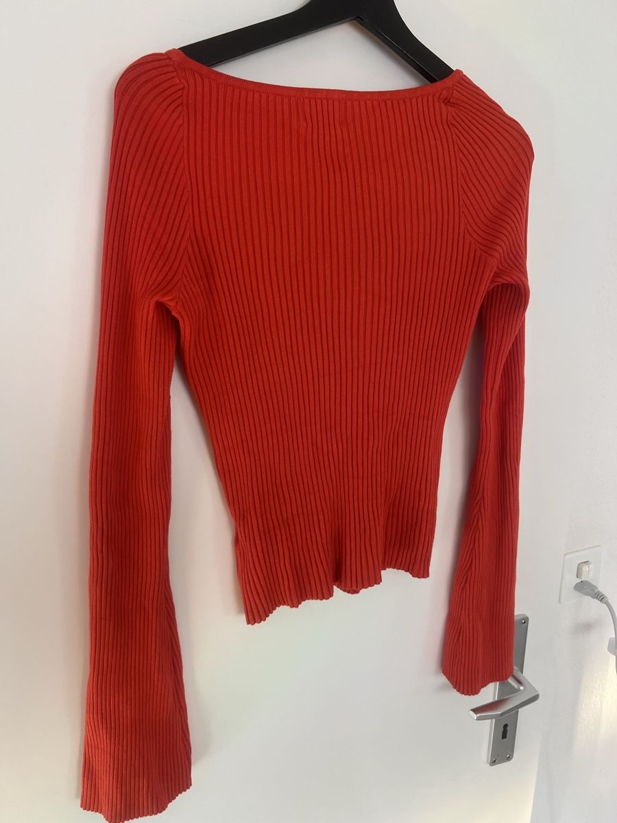 H&M Maglioni & Felpe: H&M Rippstrick-Pullover, Grösse M, Herbst-Rot, Neuwertig! – Usato da Wattwil venduto da skr_94 3