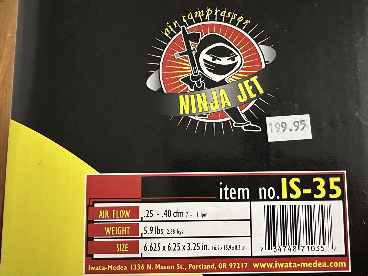 Compressori: Iwata Ninja Jet IS-35 Airbrush Kompressor – Nuovo e nell'imballaggio originale da Coldrerio venduto da Snoppy2 2