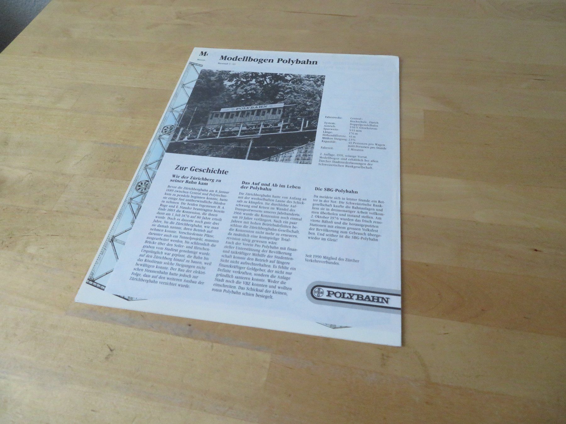 Kit bricolage: Bastelbogen Alte Polybahn – Nuovo e nell'imballaggio originale da zürich venduto da Goldimmund 5