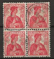 B0120 - Buste Helvetia no 120 B4 obl.