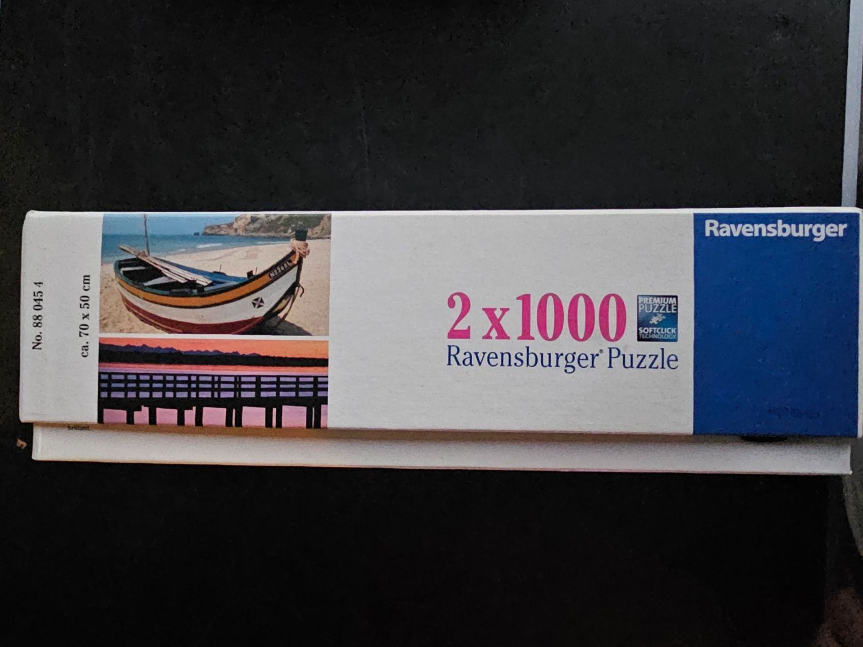 Ravensburger Puzzle: Puzzle Ravensburger 2x 1000 Teile - Boot und Steg – Usato da Altstätten SG venduto da Carrybones 1