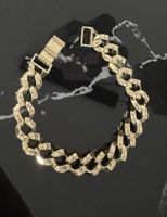 Panzerarmband Gold Vergoldet Damen Herren Unisex - Wasserfes