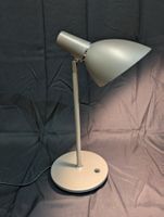 Vintage Schreibtischlampe Retro Tischleuchte silbergrau