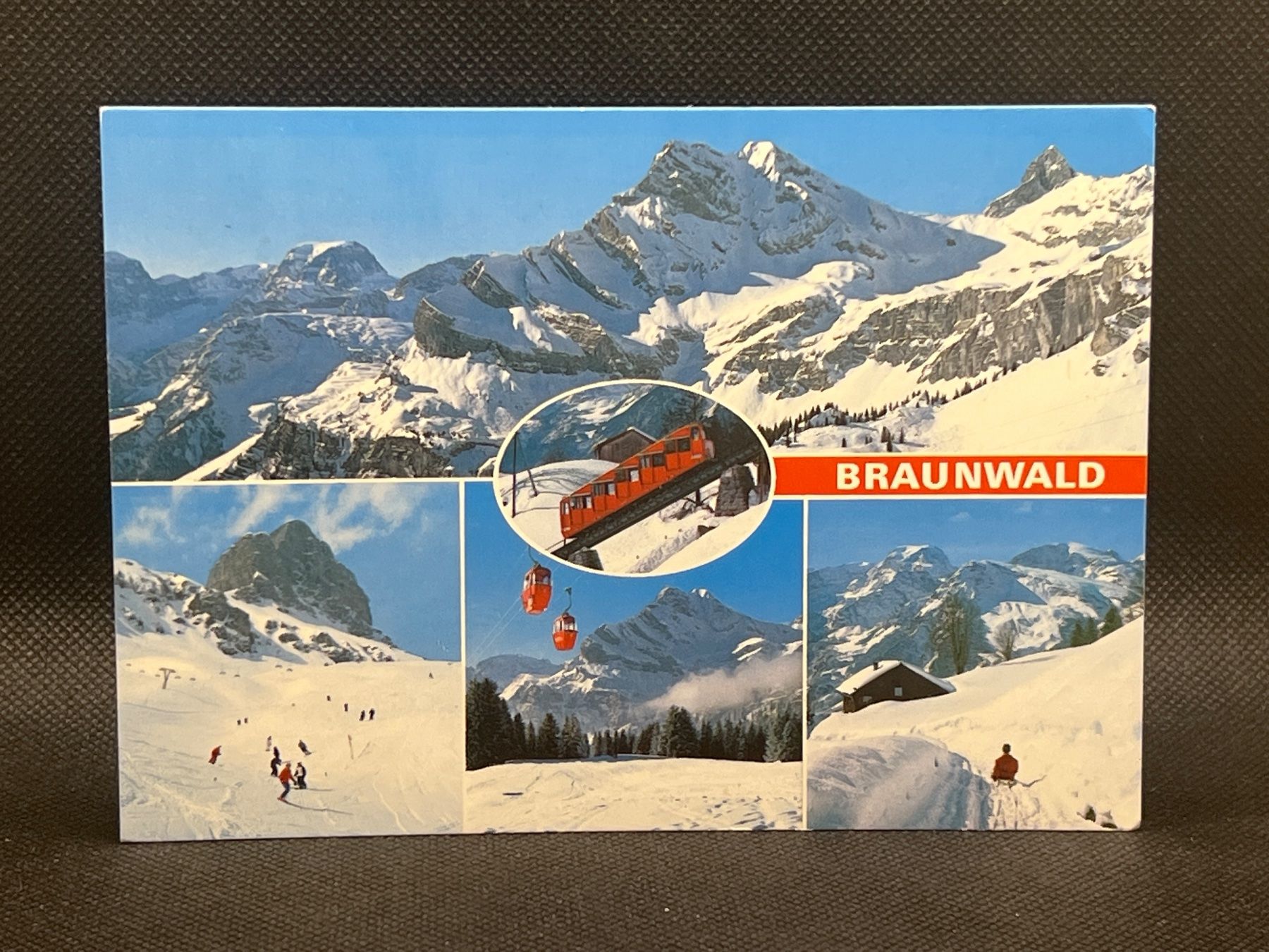 Ansichtskarten: Braunwald 1300 - 1900m – Gebraucht aus Widnau von Brusi9