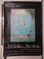 Paul Klee Zwitscher-Maschine grosses Museumsplakat 1988