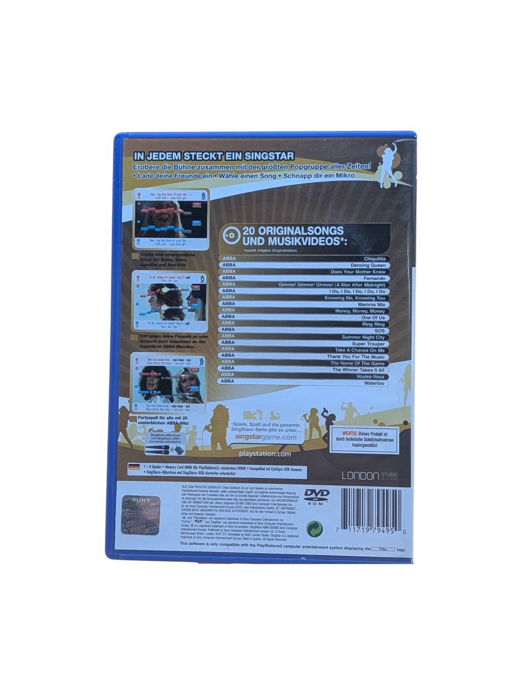 Sony Spiele: SingStar ABBA PlayStation 2 (PS2) – Gebraucht aus Domat/Ems von IsseldorsShop 1
