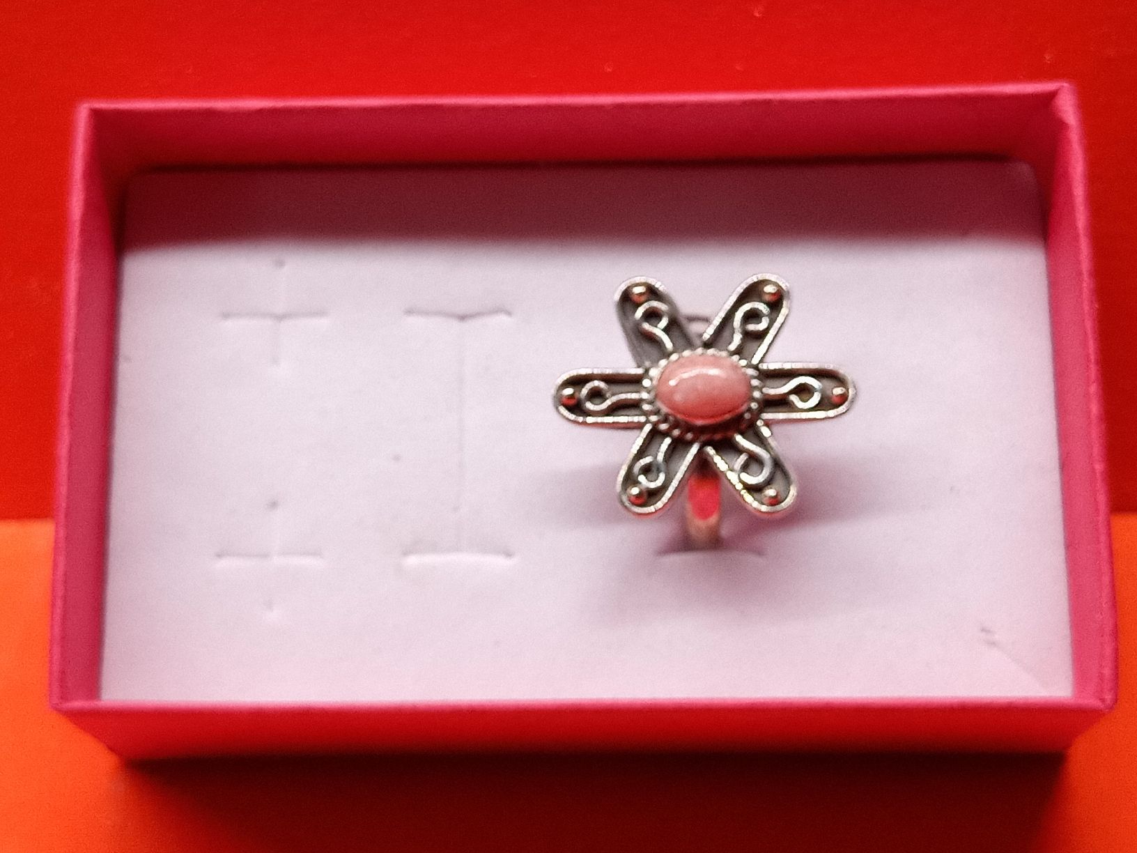 Ringe: 925er Silber Ring mit Rhodochrosist Stein. – Gebraucht aus basel von markusb07 5