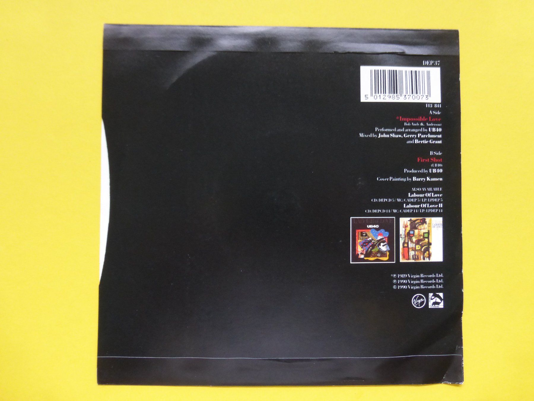 Dischi in vinile: UB40 – Impossible Love – Usato da Zürich venduto da Swiss57 1