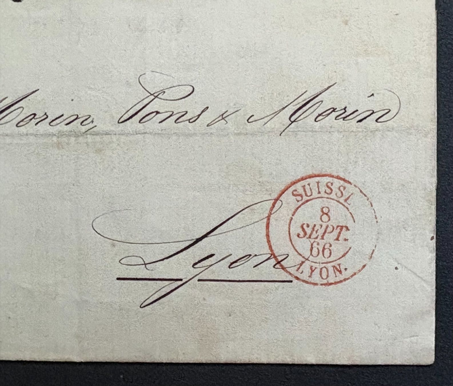 Tutti i francobolli: ZÜRICH-LYON 1866 – Usato da Ostermundigen venduto da Heavenmaus75 3