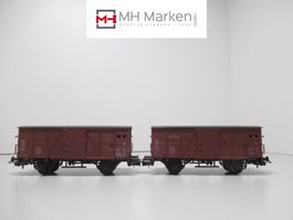 Röwa 2x 2039 gedeckte Güterwagen DB ohne OVP Deutsche Bahn