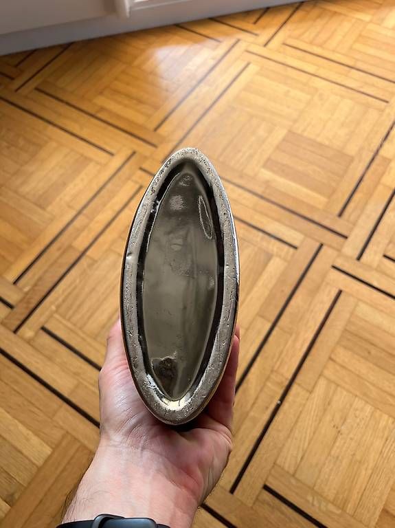 Vasi & Recipienti: Vase en forme de poisson blanc et argenté texturé – Usato da Coppet venduto da diablogogo 2