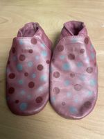 Leder Finken rosa mit Pünktchen, Gr. 27