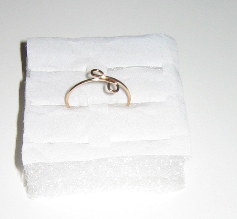 Bagues: Ring goldfarbig, liegende 8, U51 – Neuf (Voir description) à Flamatt par Tattoo18