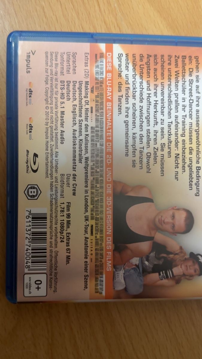 Tutti i DVDs: Street Dance 3D Blu-ray – Nuovo (secondo la descrizione) da Oftringen venduto da tola19 1