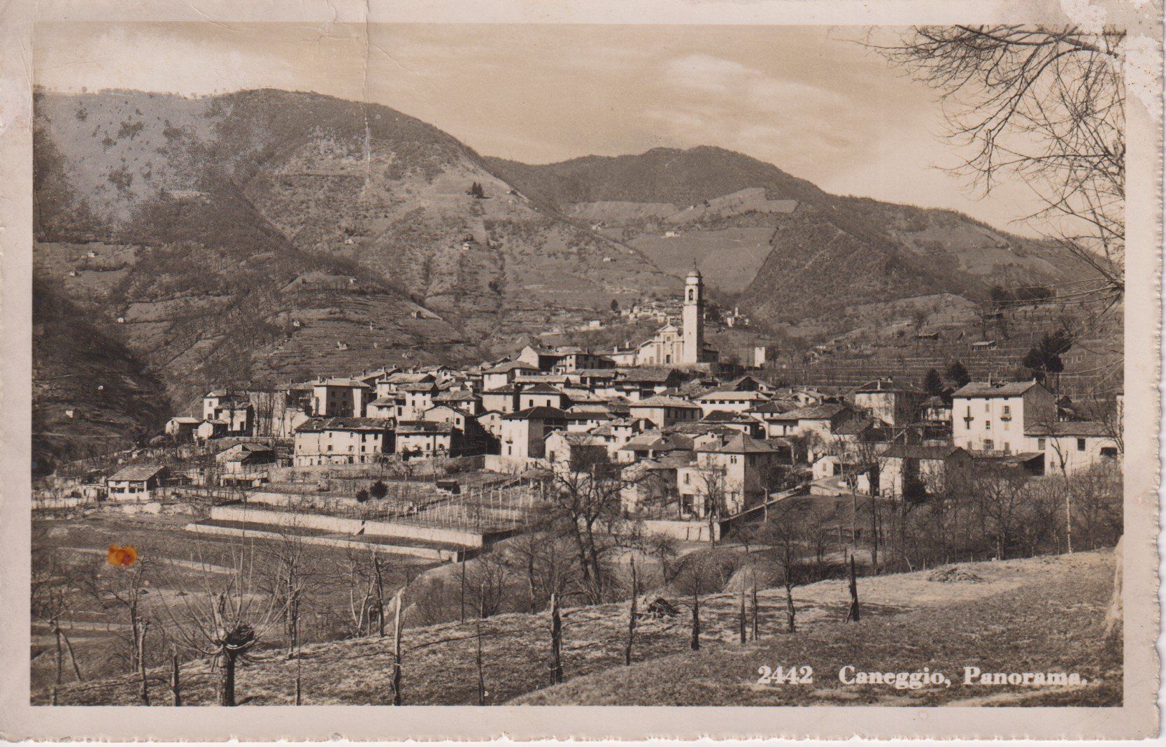 Cartoline postali: AK Caneggio Panorama, 1954 – Usato da Riva San Vitale venduto da MAR-NAPO