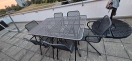 Gartentisch mit 6 Stühlen