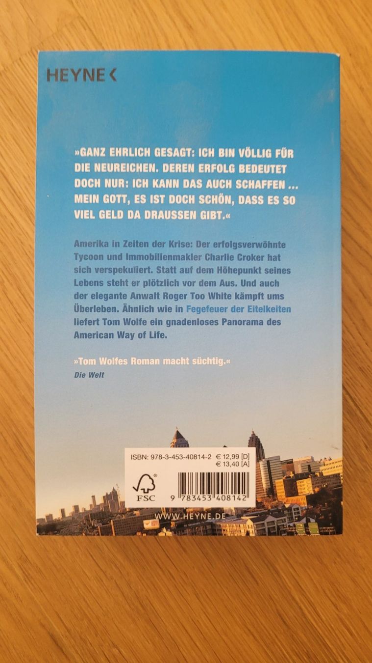 Libri: Buch Tom Wolf - Ein ganzer Kerl – Nuovo (secondo la descrizione) da Ermensee venduto da Hallo_Schweiz 1
