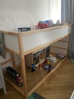 Lit KURA mezzanine enfant blanc bois 