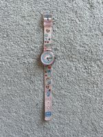 Kinderuhr Flik Flak rosa mit Motiven guter Zustand