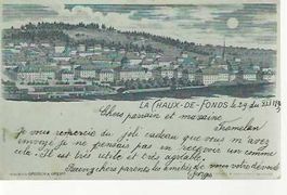 carte postale La Chaux-de-Fonds