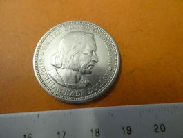 USA 1892, Half-Dollar, Sondermünze, Silber 12.48 gr