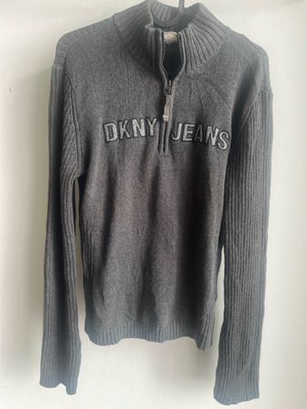 DKNY Jeans – Strickpullover mit Troyerkragen – Grösse XL