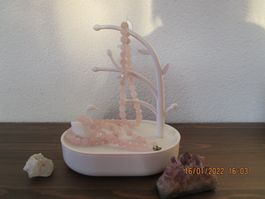 Rosenquarzkette mit Armband