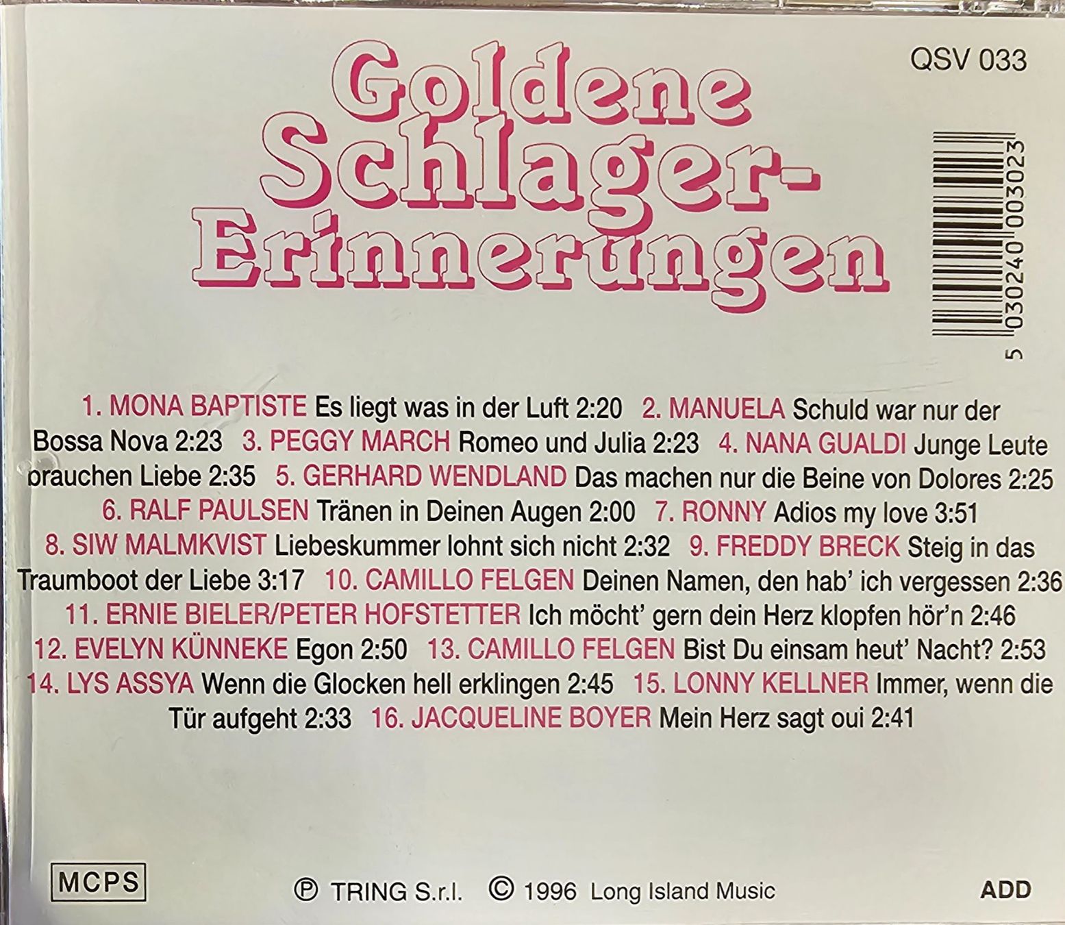 CDs: Various - Goldene Schlagererinnerungen Folge 2 – Gebraucht aus Wahlen b. Laufen von Cg10 1