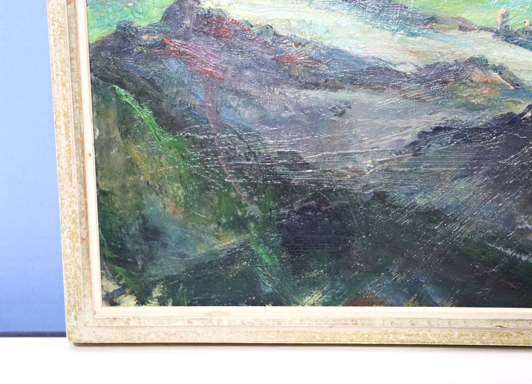 Dipinti: Viktor Aerni 1909-1994, Gemälde auf Platte, monogrammiert – Usato da Zug venduto da Kunst-Fundgrube 8