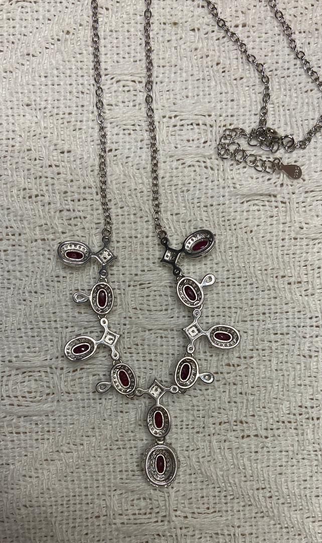 Catenine: Luxus Rubin Collier 925 Silber Neu - Geschenkidee – Nuovo (secondo la descrizione) da St. Gallen venduto da GIULESGG 8