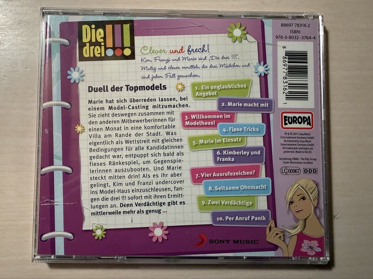 CD: Die drei !!! - Duell der Topmodels CD Fall 15 – Usato da Oberried Brienz venduto da Chyara 1