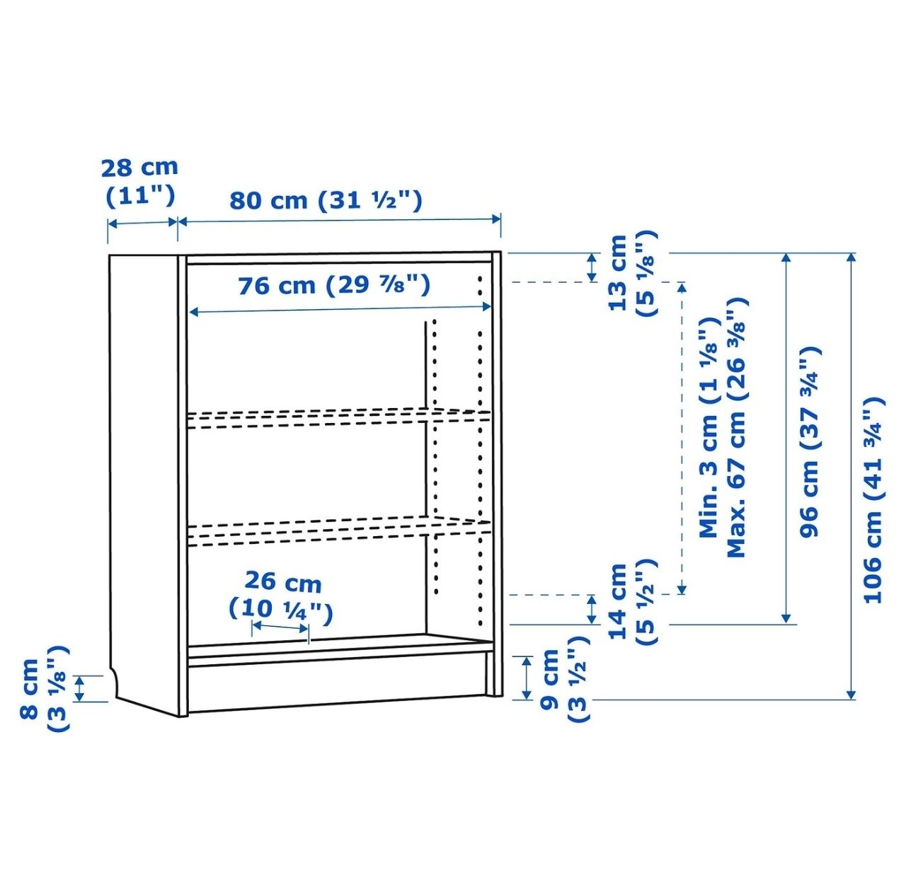 Scaffali: IKEA Billy Schwarzes Regal  – Usato da Oftringen venduto da linett96 2