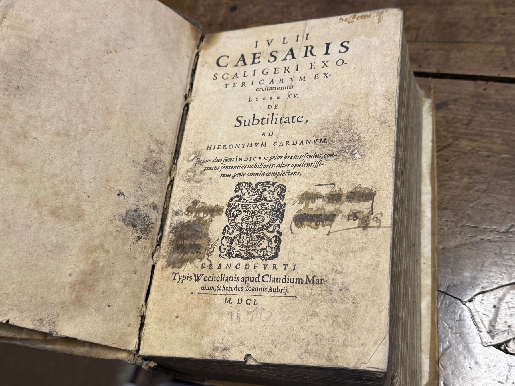 Libri: 1650 Julius Caesar Scaliger an Hieronymus Cardanus – Usato da Bern venduto da Jwpm66 1