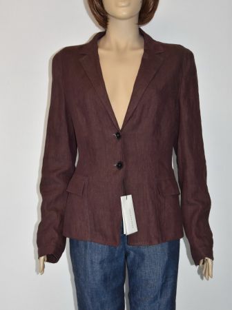RENÉ LEZARD Damen Jacke Leinen Blazer/LP598Fr/braun/42/NEU
