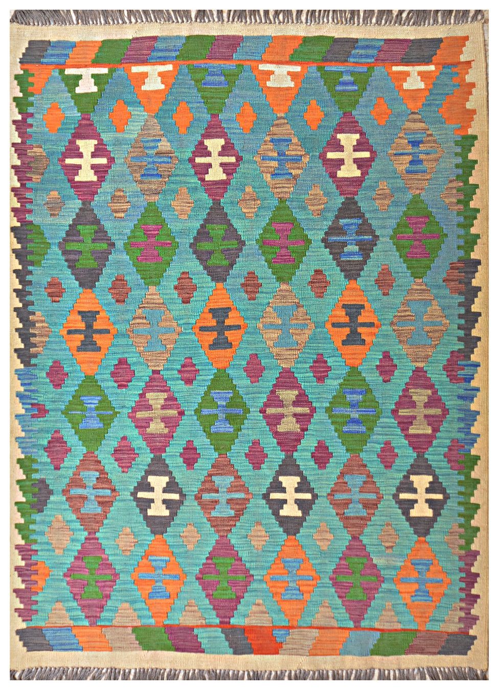Kelim Tappeti: Oriente Kelim Teppich 150x200 Cm – Nuovo e nell'imballaggio originale da Lahore venduto da Fairways79 4